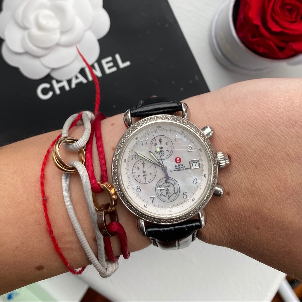 Michele Csx Diamond Chronograph Watch